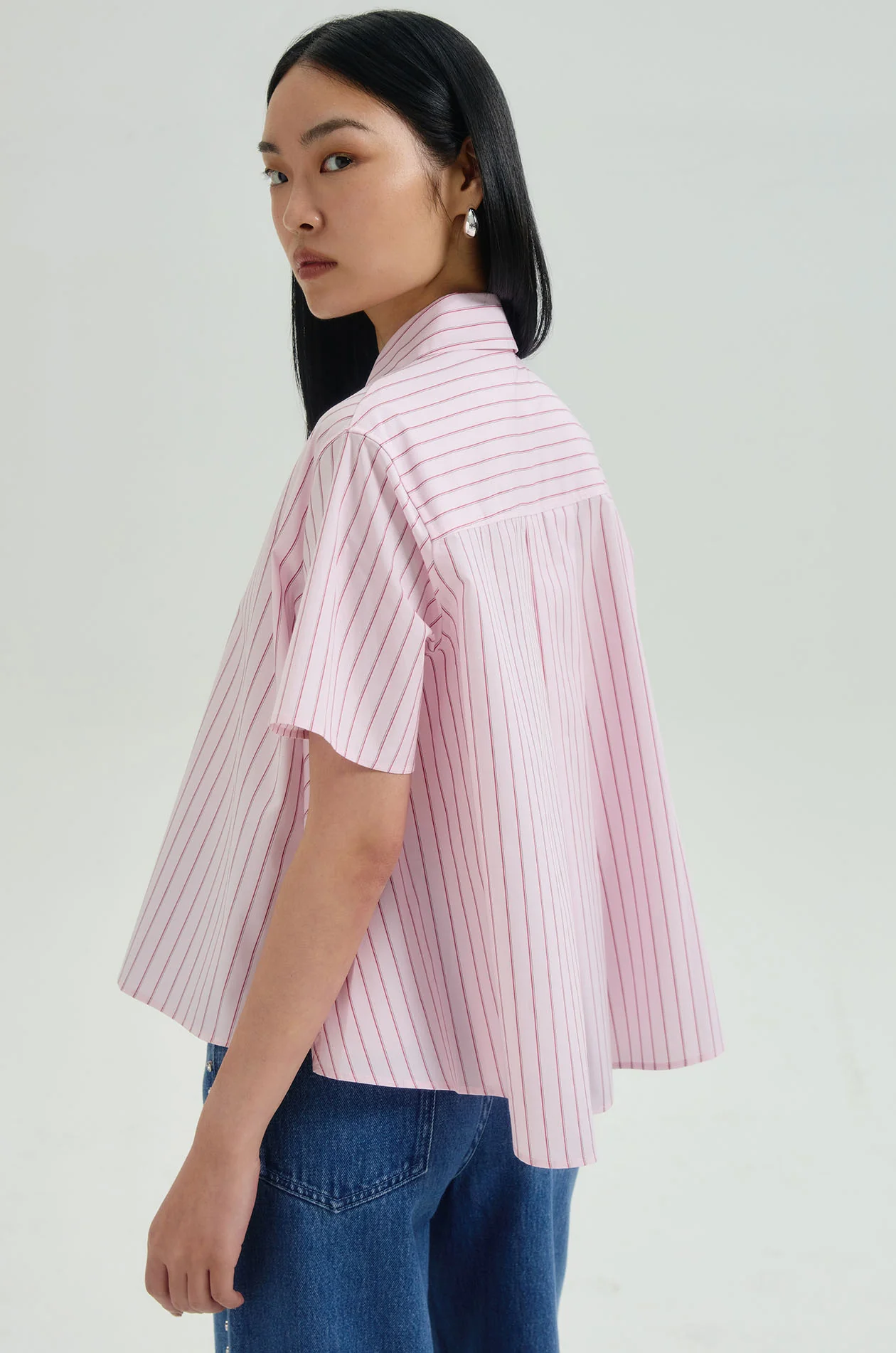 Striped Trapeze Shirt - Image 4