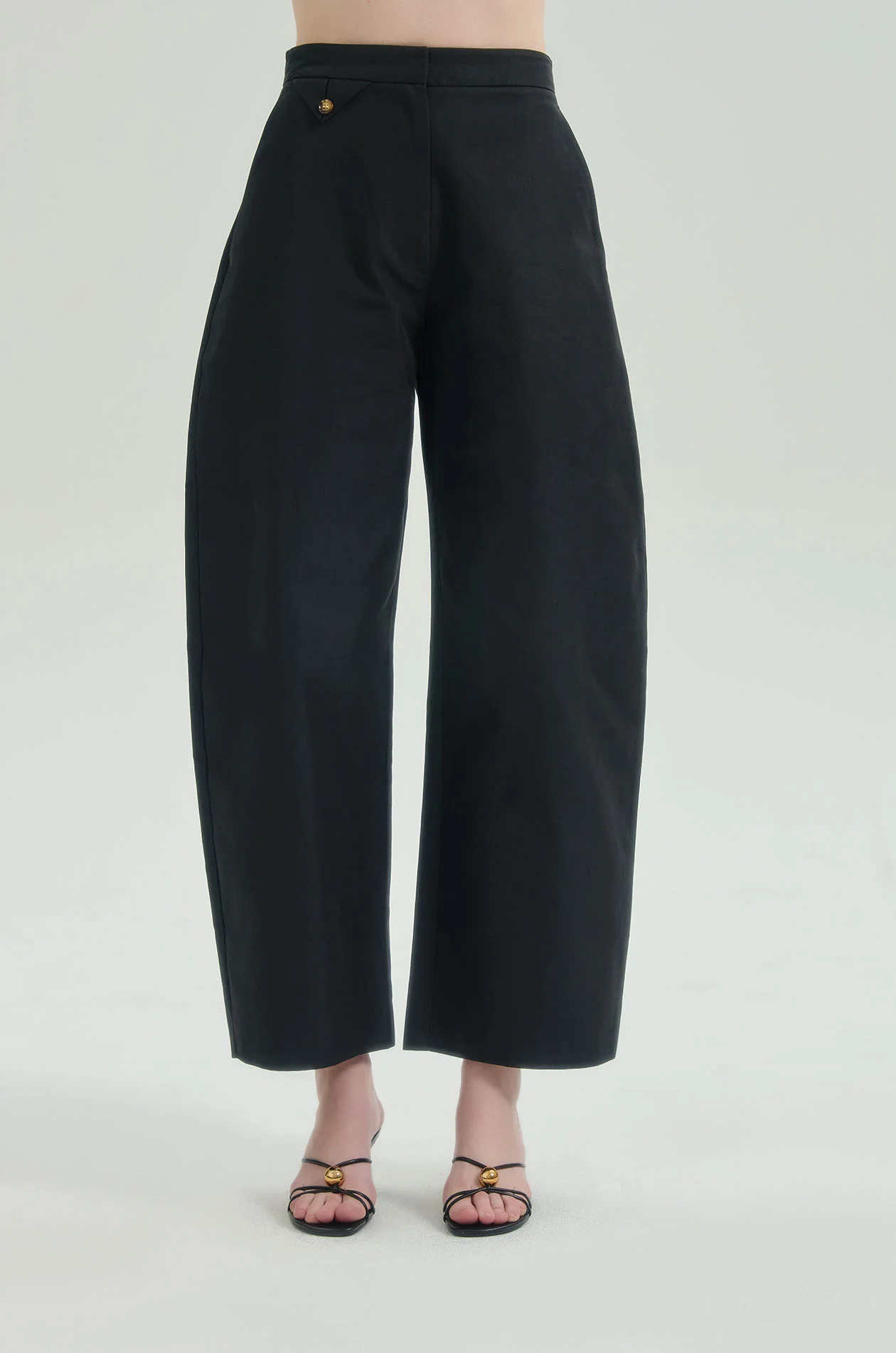 Structured Barrel Pants - Image 2
