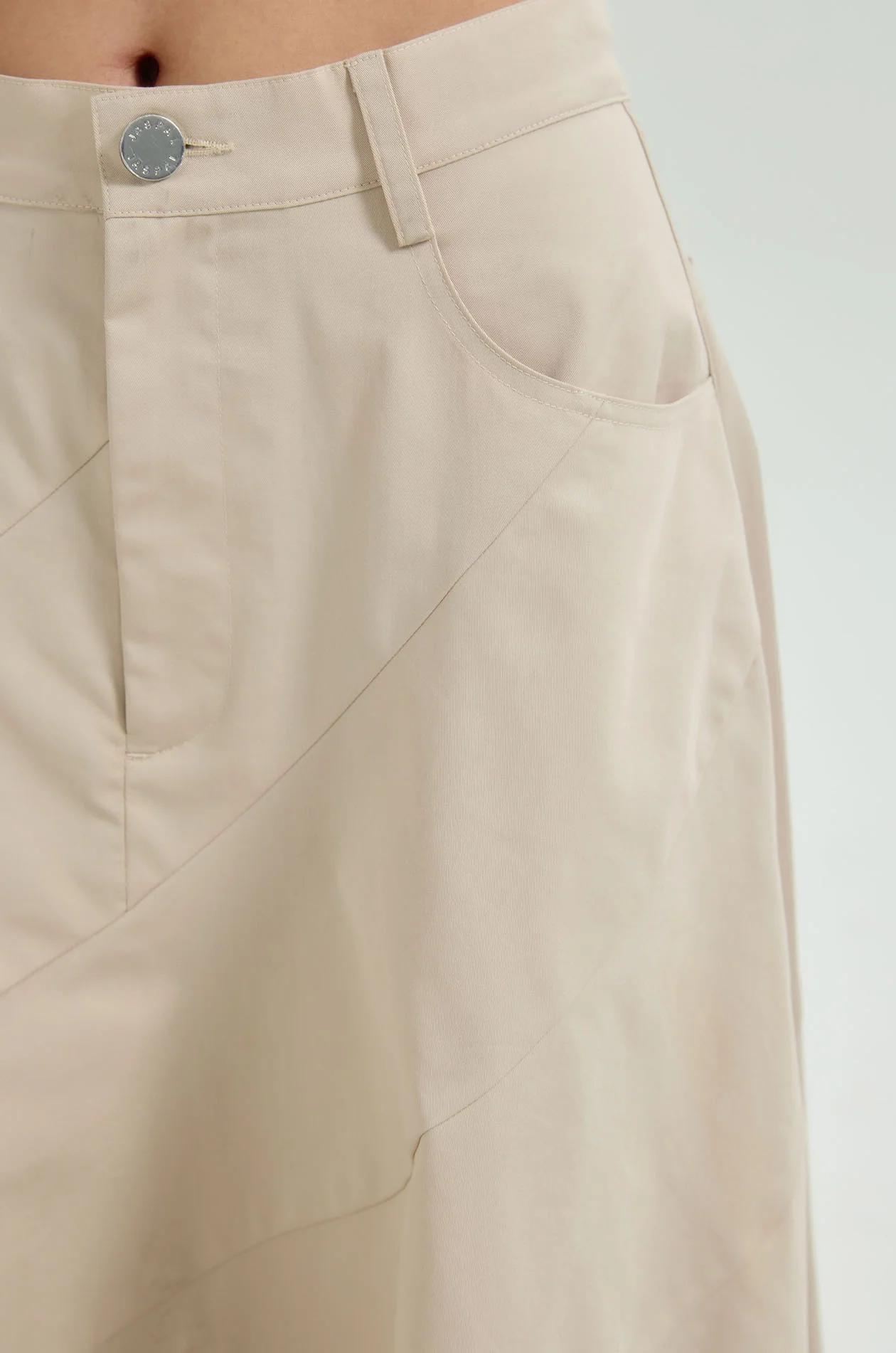 Angular Seamed Flare Skirt - Image 3