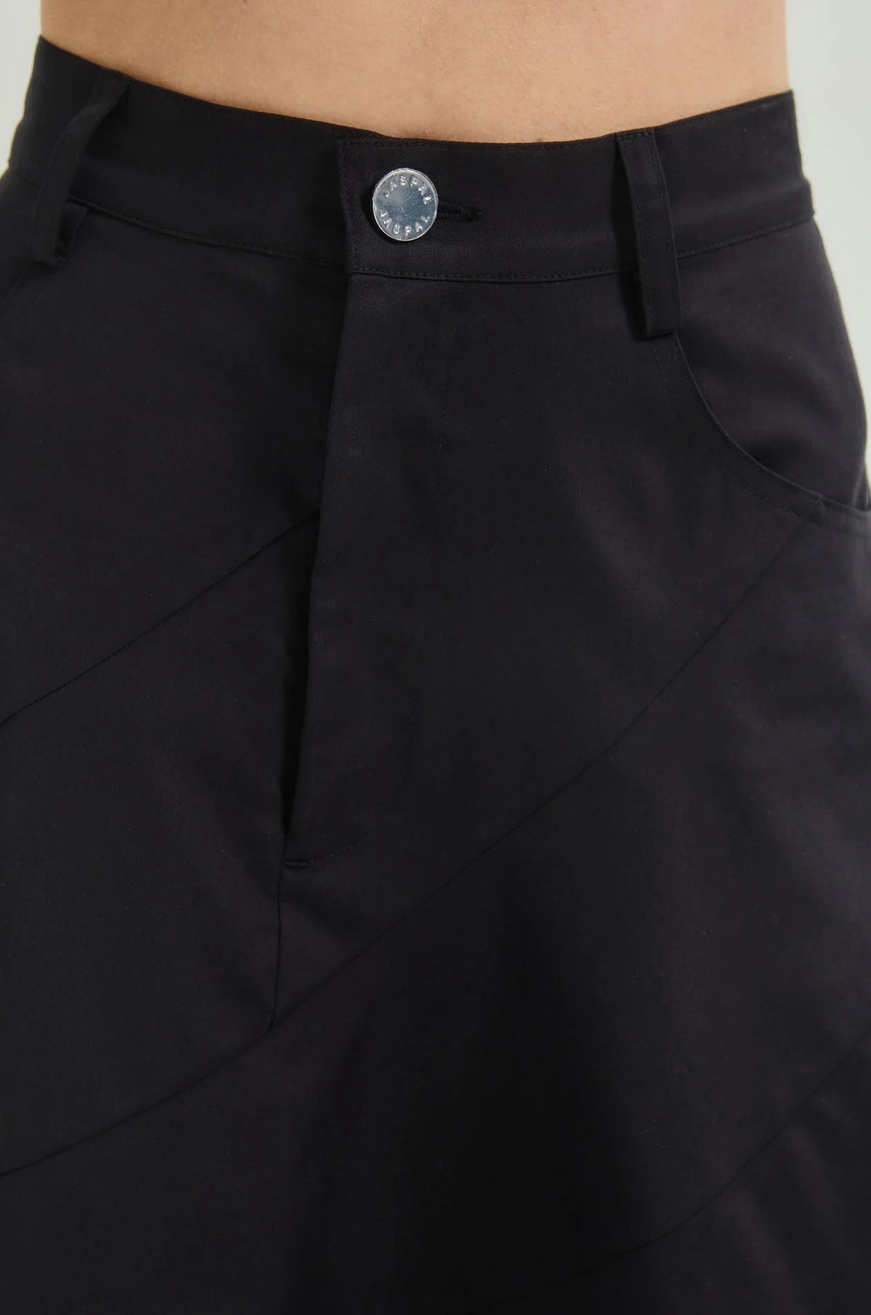 Angular Seamed Flare Skirt - Image 8