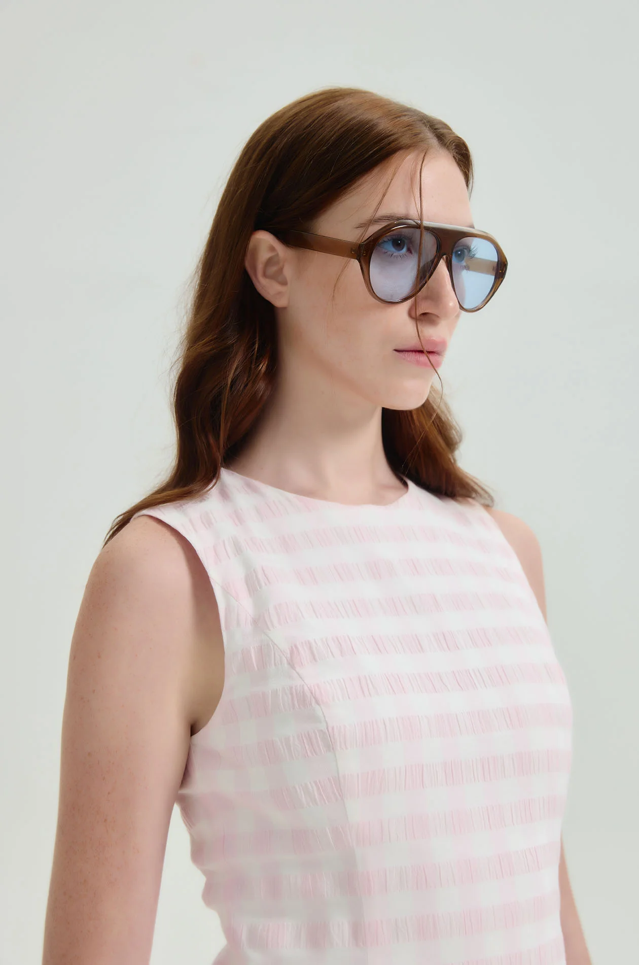 Gingham Bubble Mini Dress - Image 3