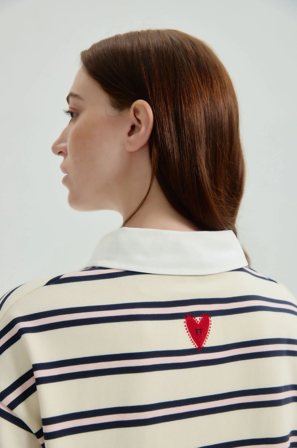 Oversized Striped Rugby Polo - Image 3