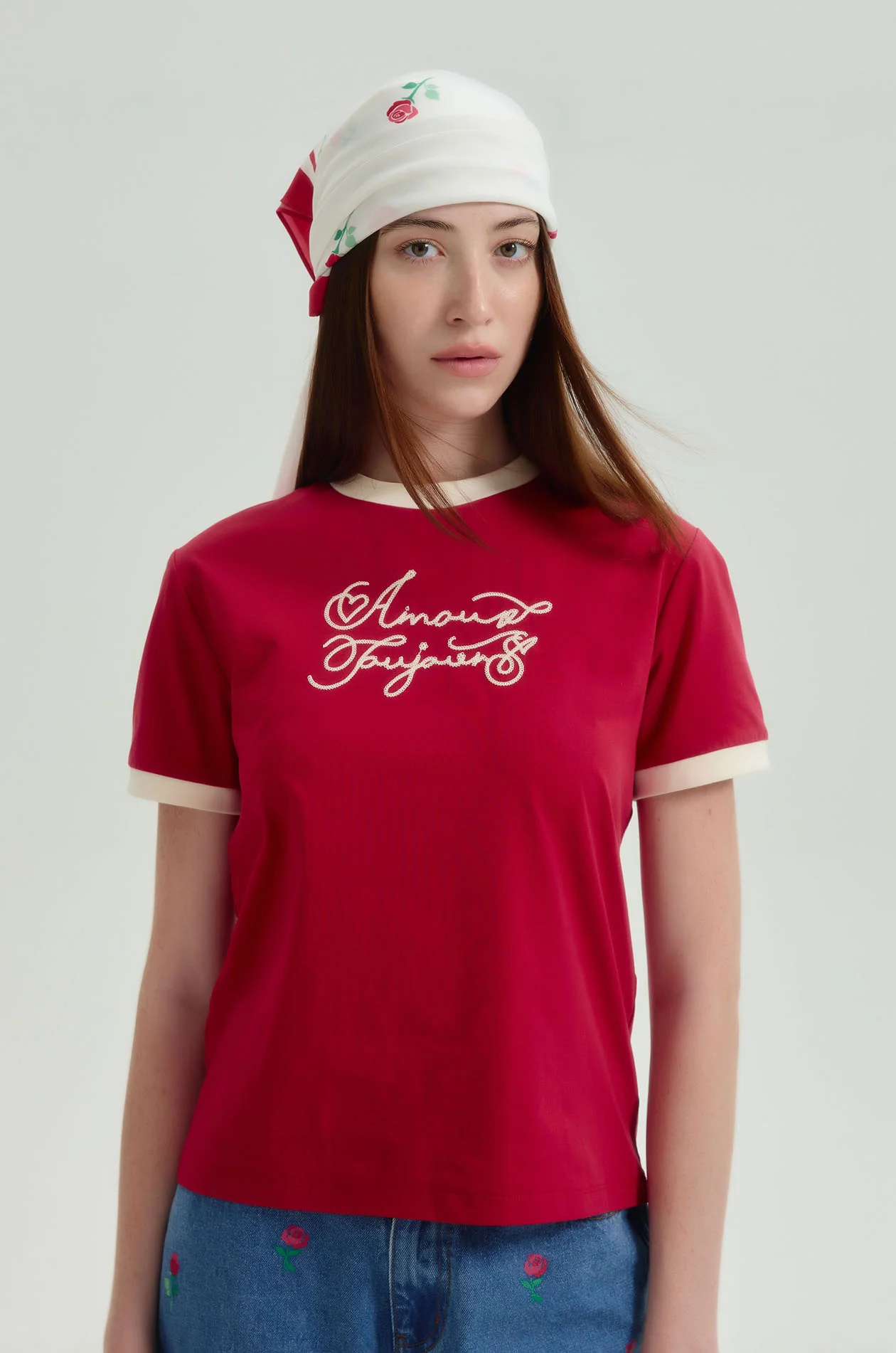 Amour Toujours Ringer Tee - Image 3