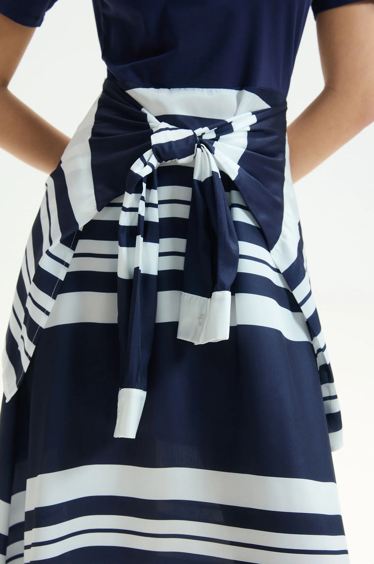 Cardigan-Tie Polo Midi Dress - Image 3