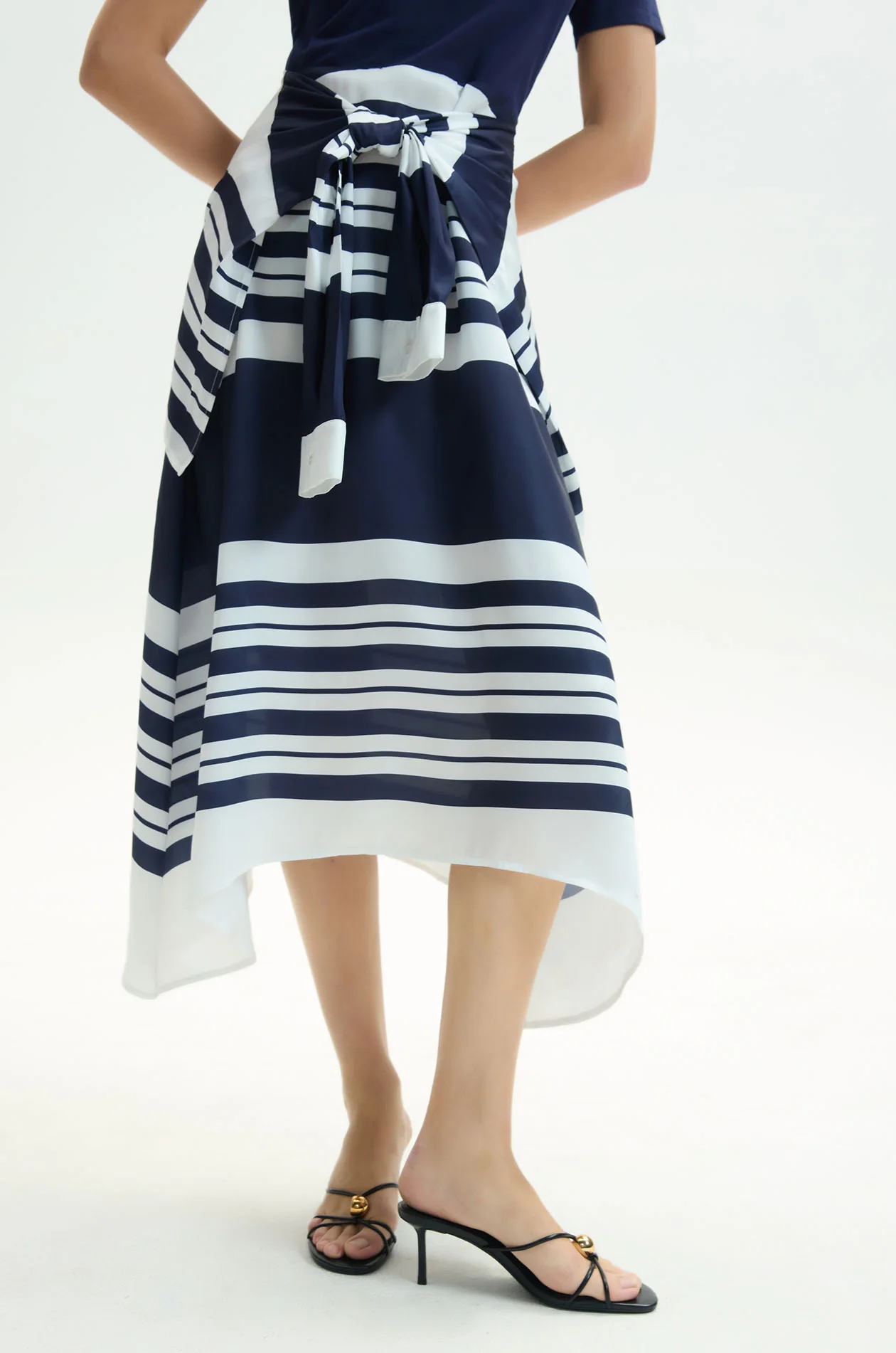 Cardigan-Tie Polo Midi Dress - Image 4