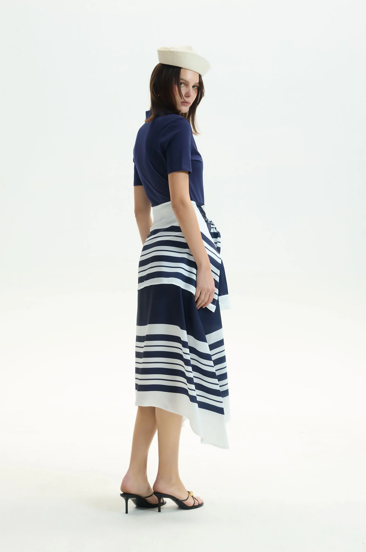 Cardigan-Tie Polo Midi Dress - Image 5