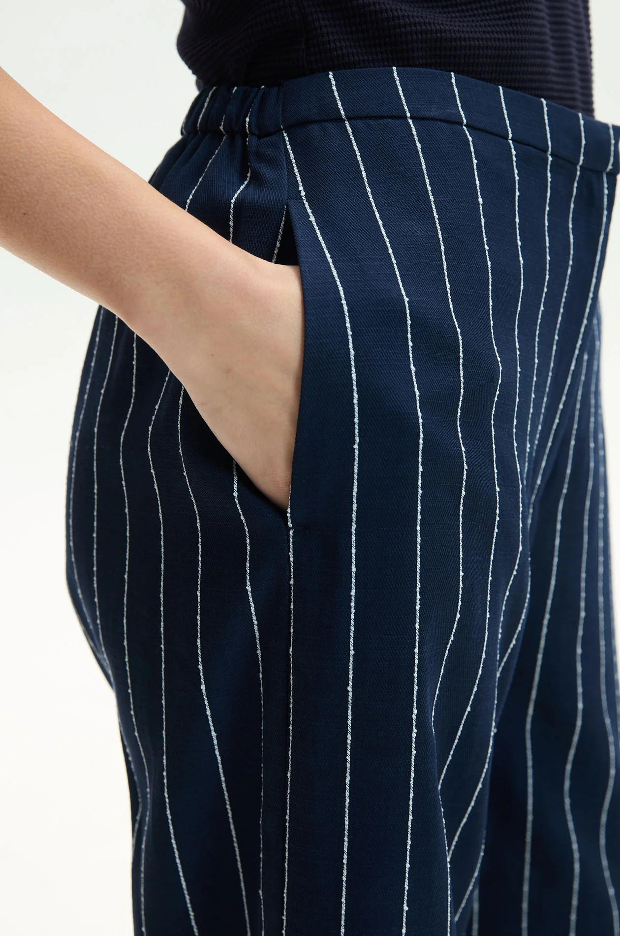 Nautical-Inspired Striped Pants - Image 4