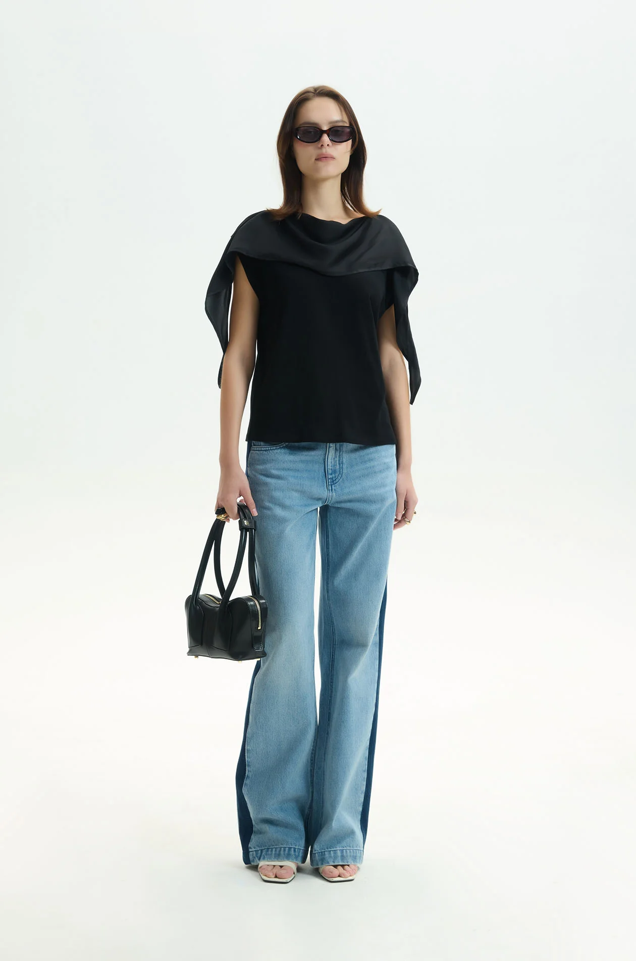 Draped Neck Top