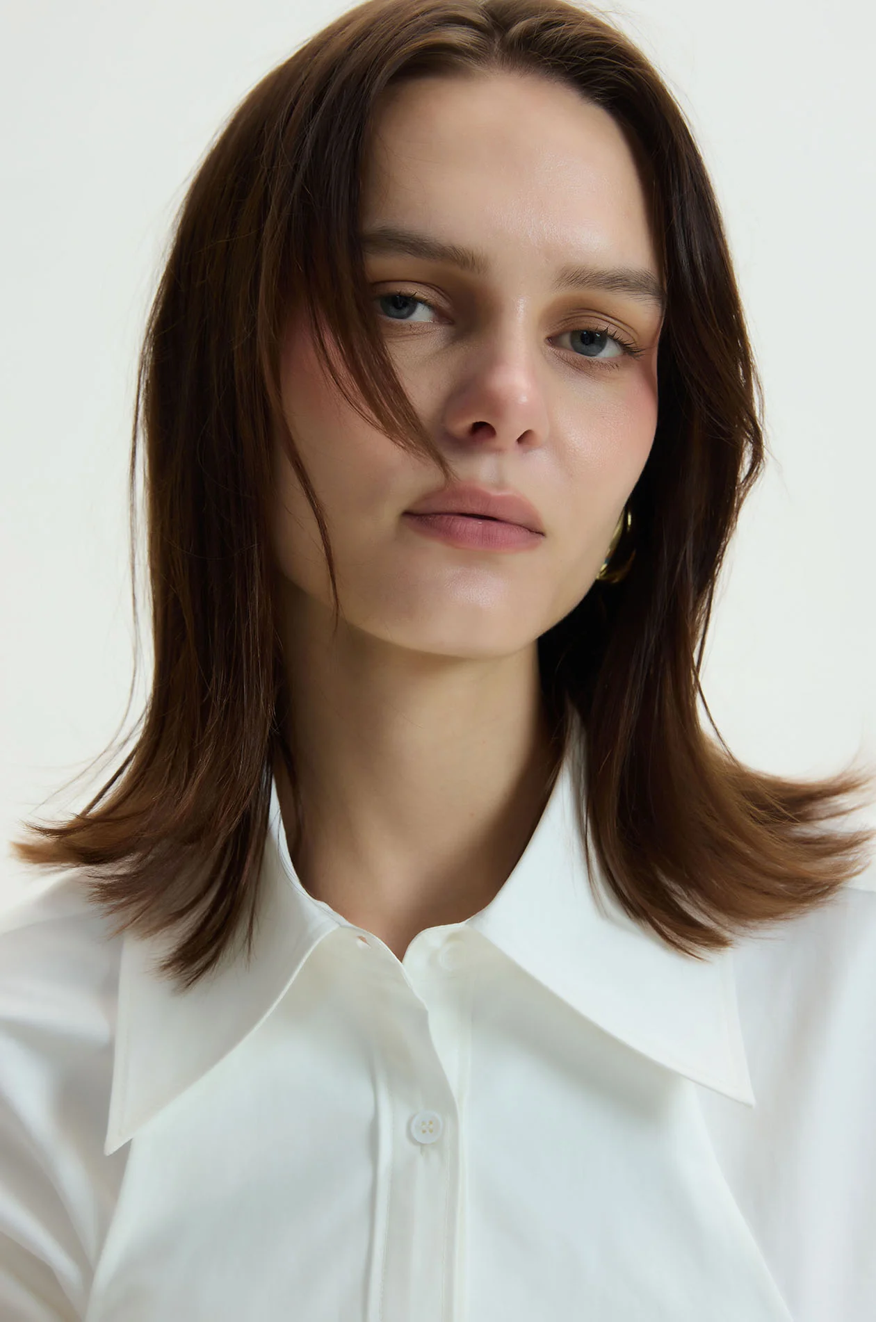 Waist-Defined Mini Shirt Dress - Image 3