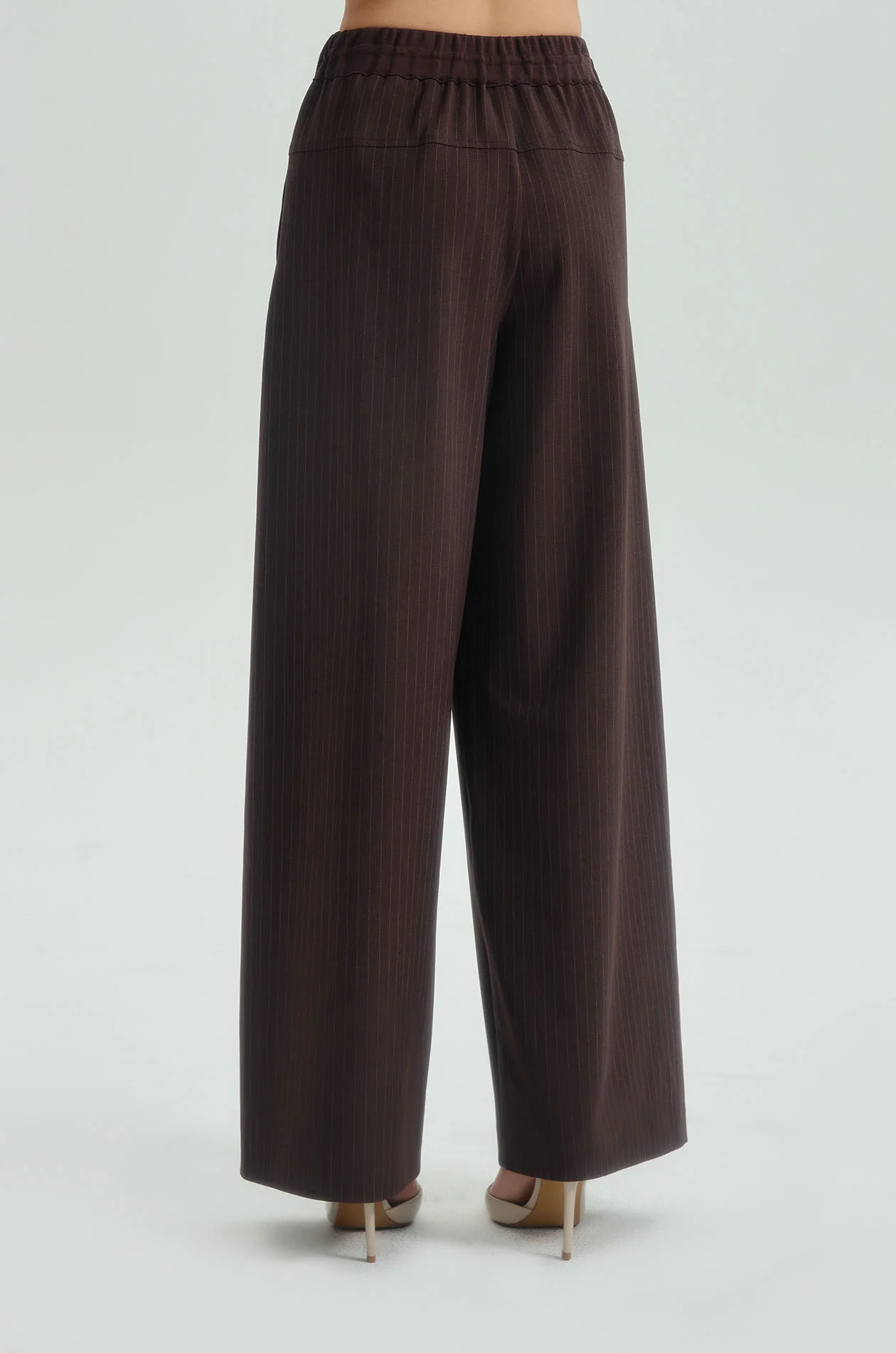 Pleated Striped Drawstring Pants - Image 5