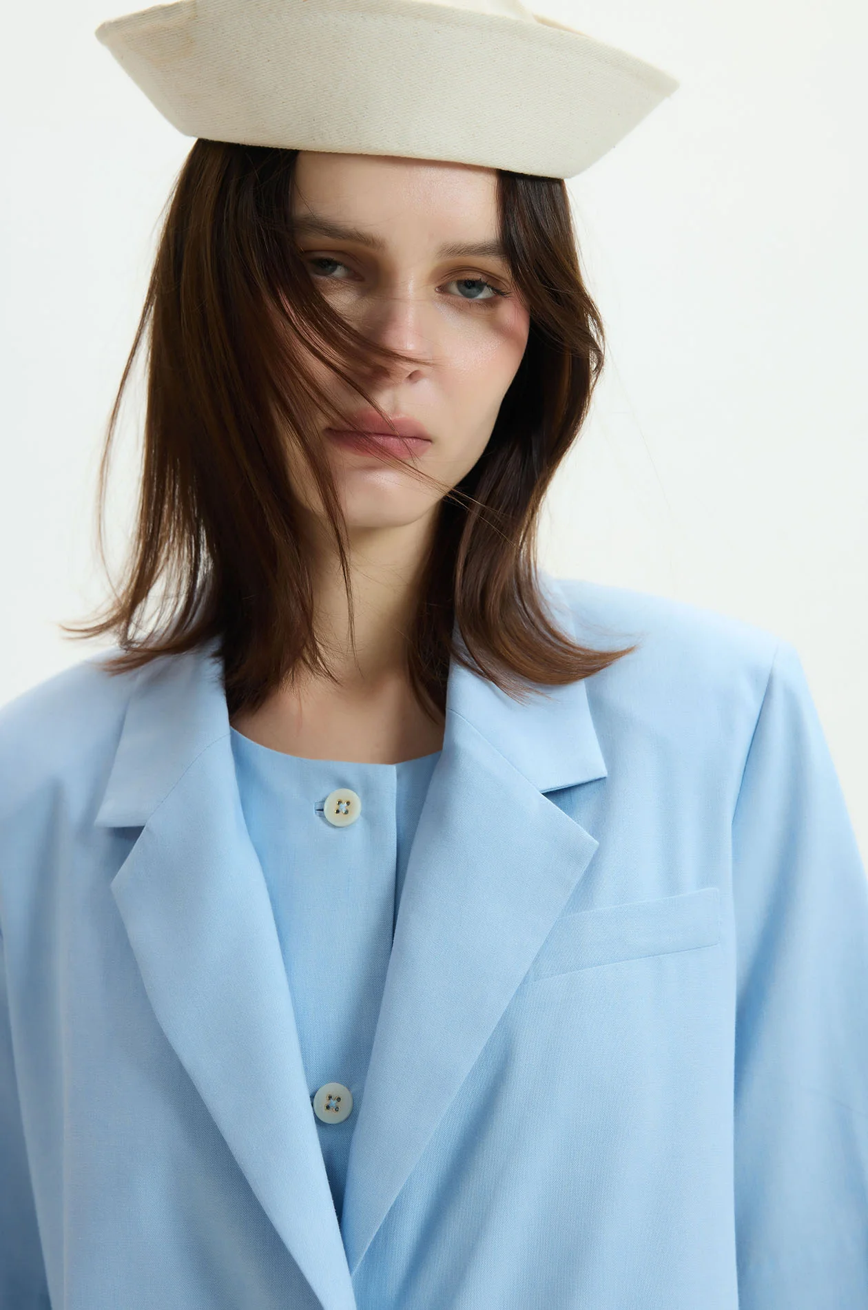Relaxed Short Sleeve Blazer - Image 2