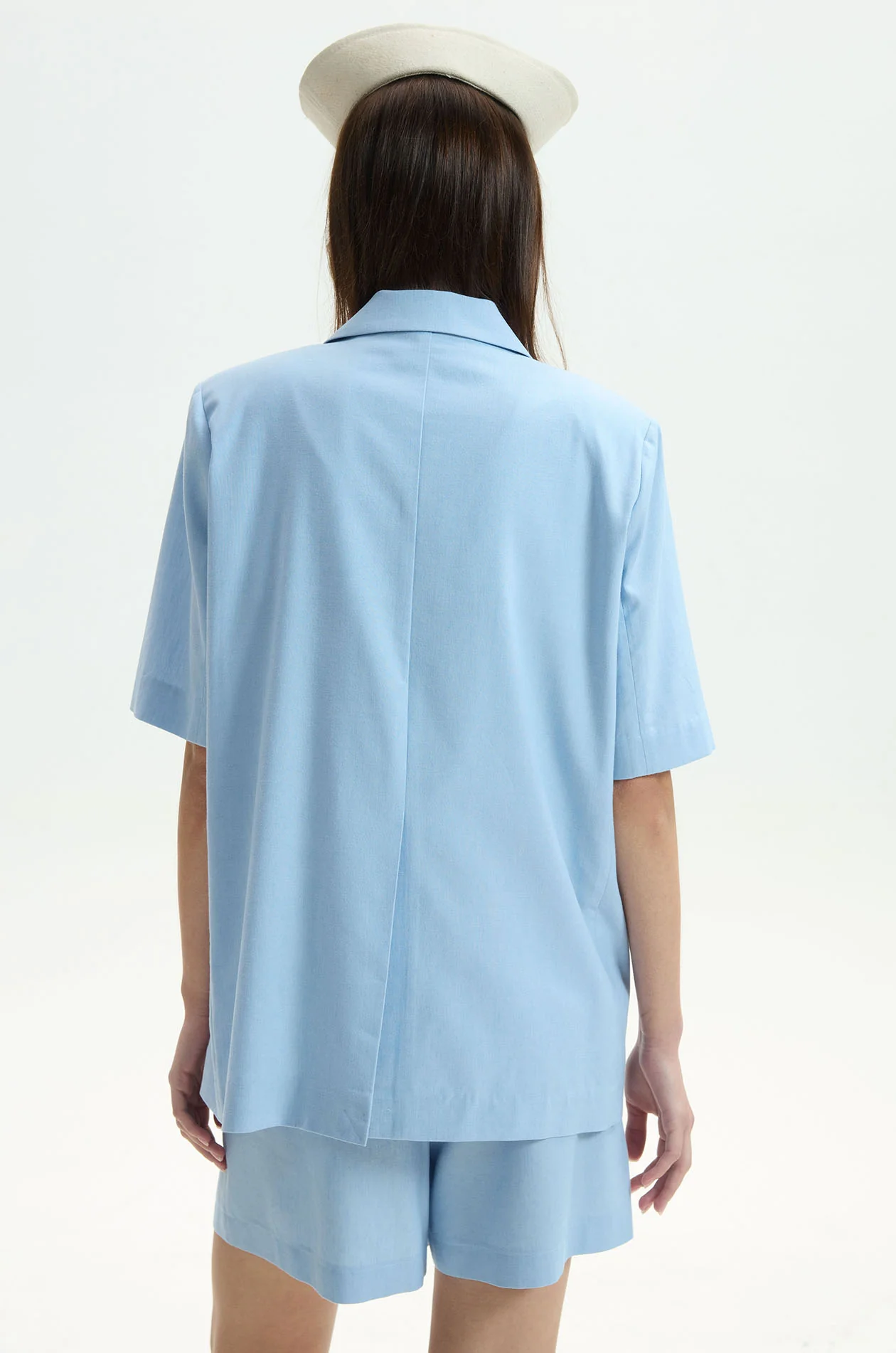 Relaxed Short Sleeve Blazer - Image 4