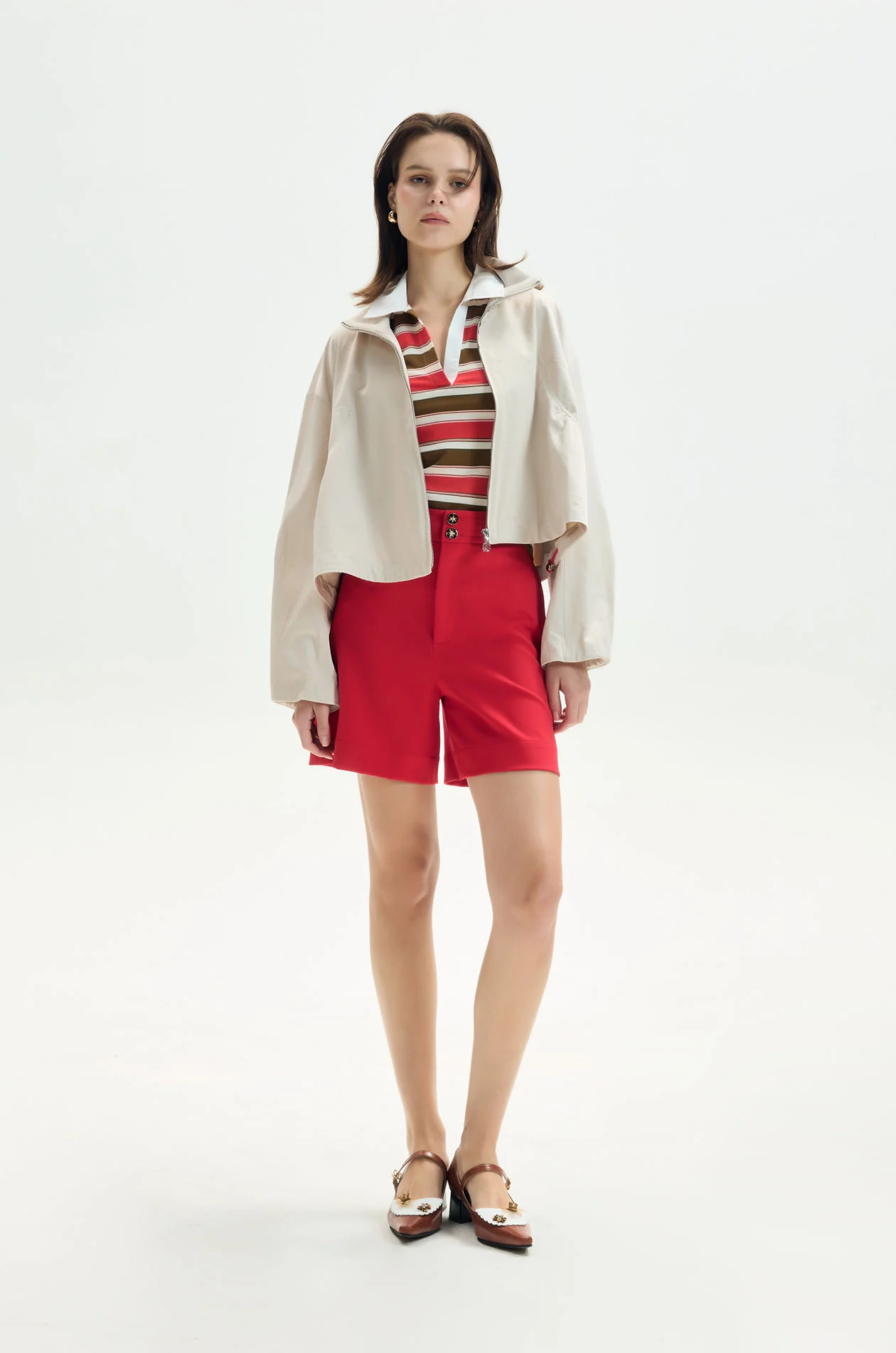 Sleeveless Striped Jersey Polo - Image 6