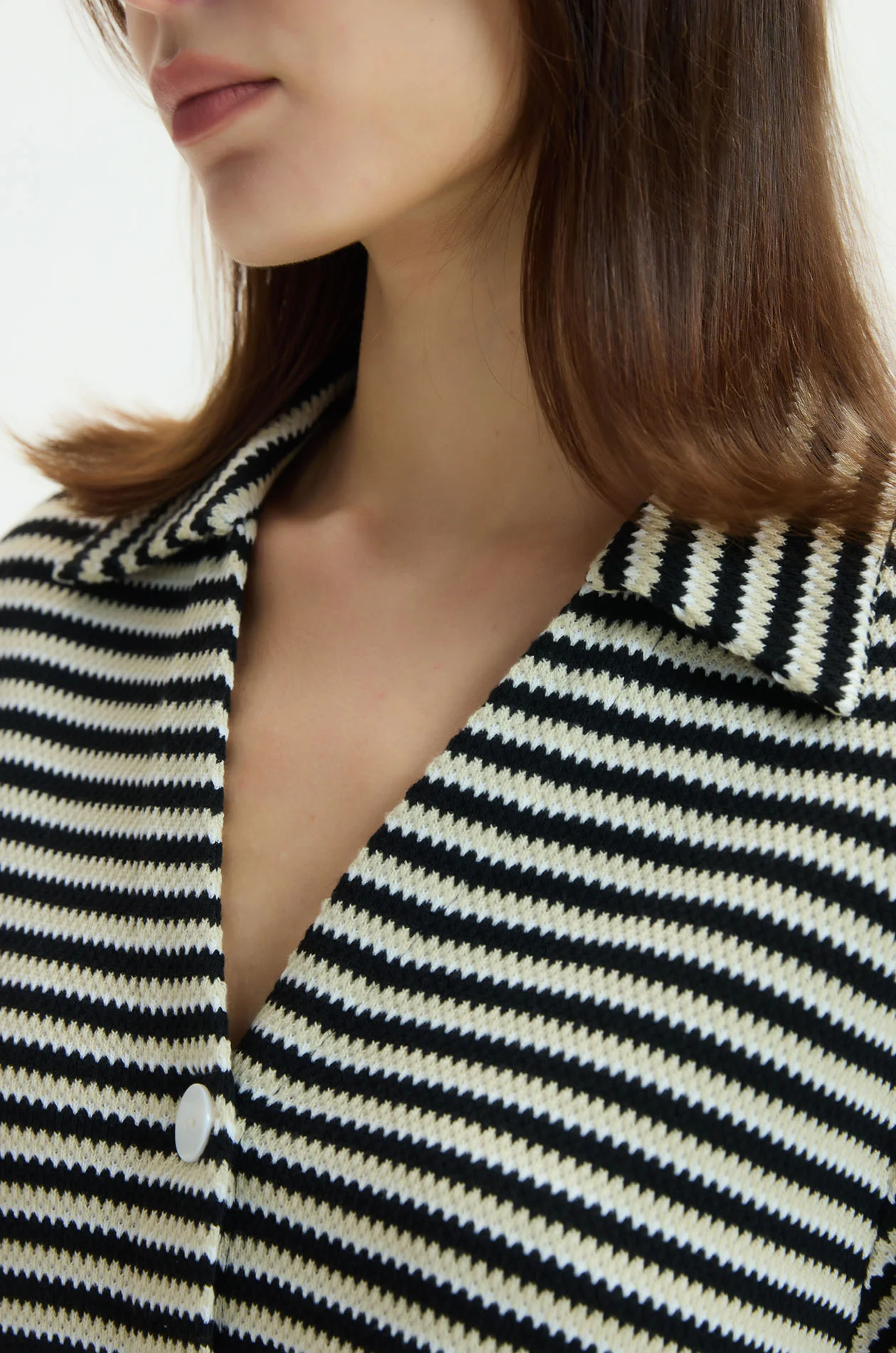 Striped Knit Relaxed Shirt - Image 3
