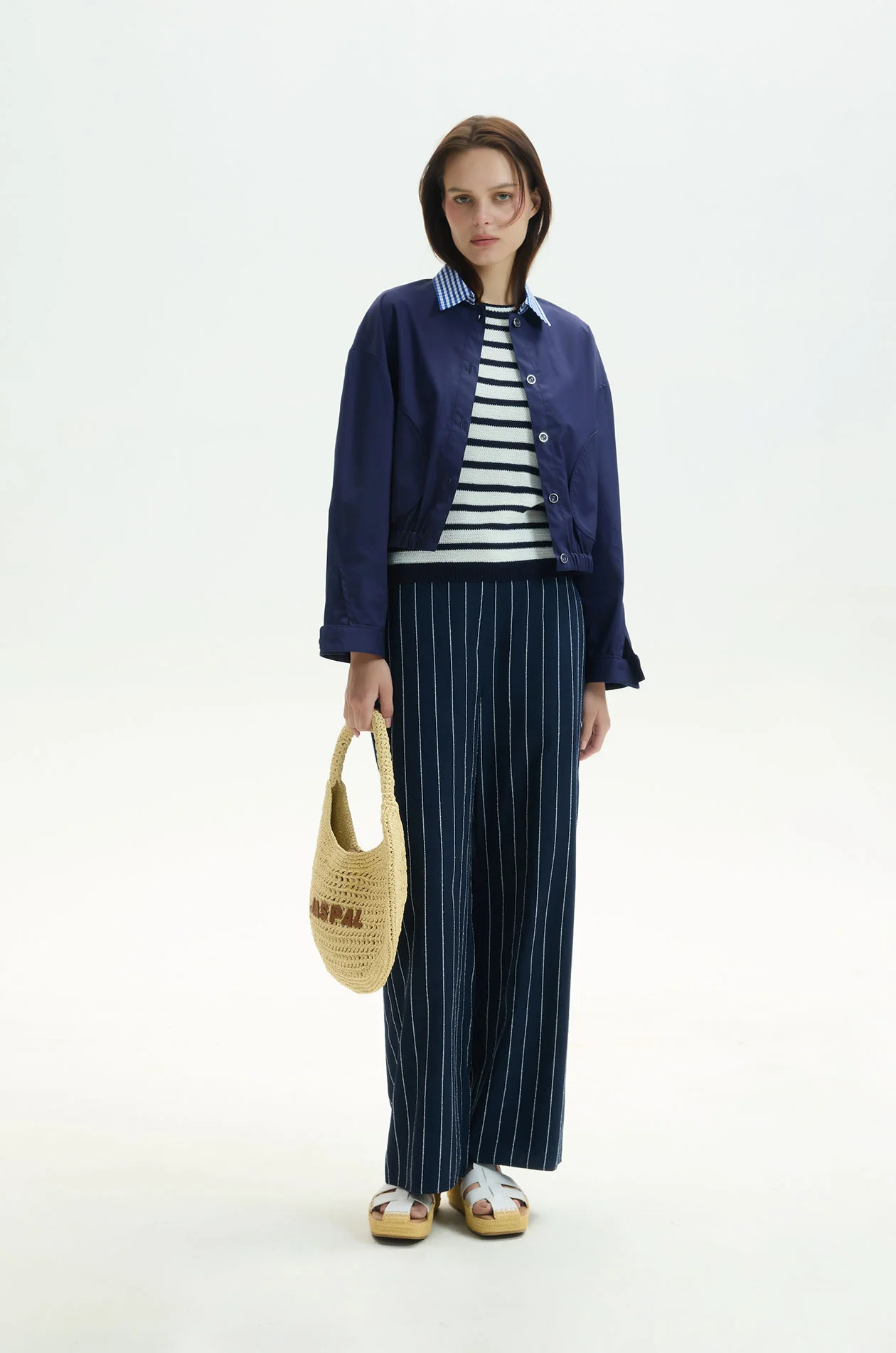 Striped Knit T-Shirt