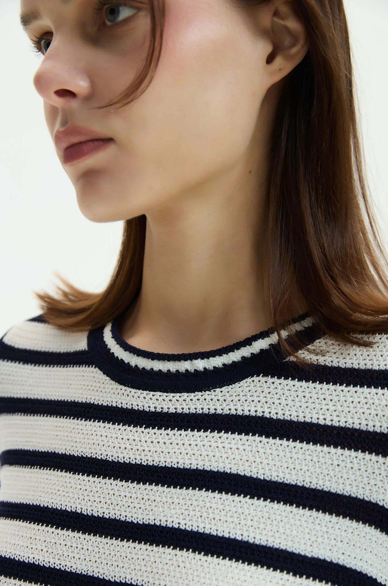 Striped Knit T-Shirt - Image 3