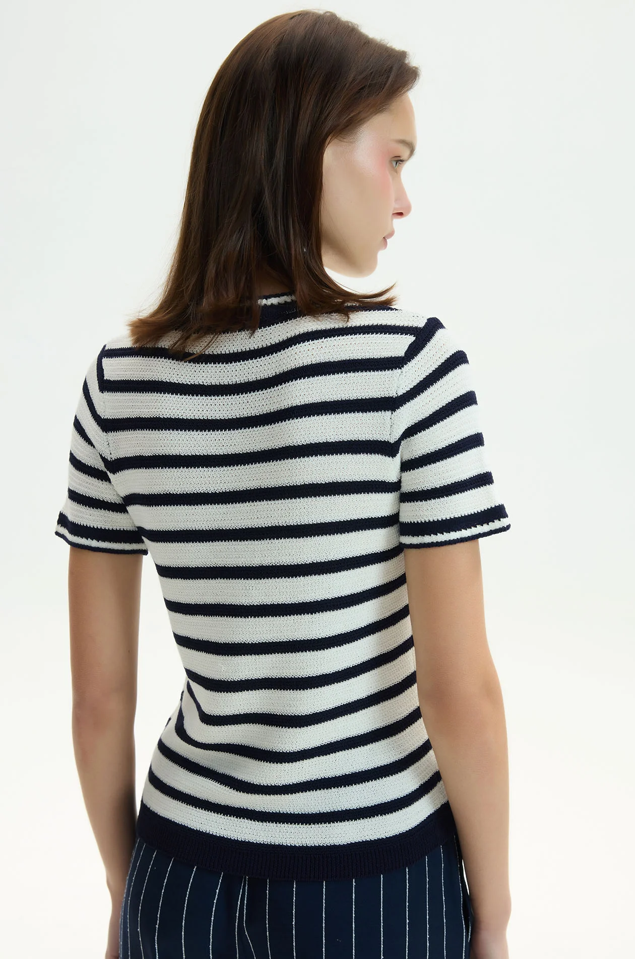 Striped Knit T-Shirt - Image 4