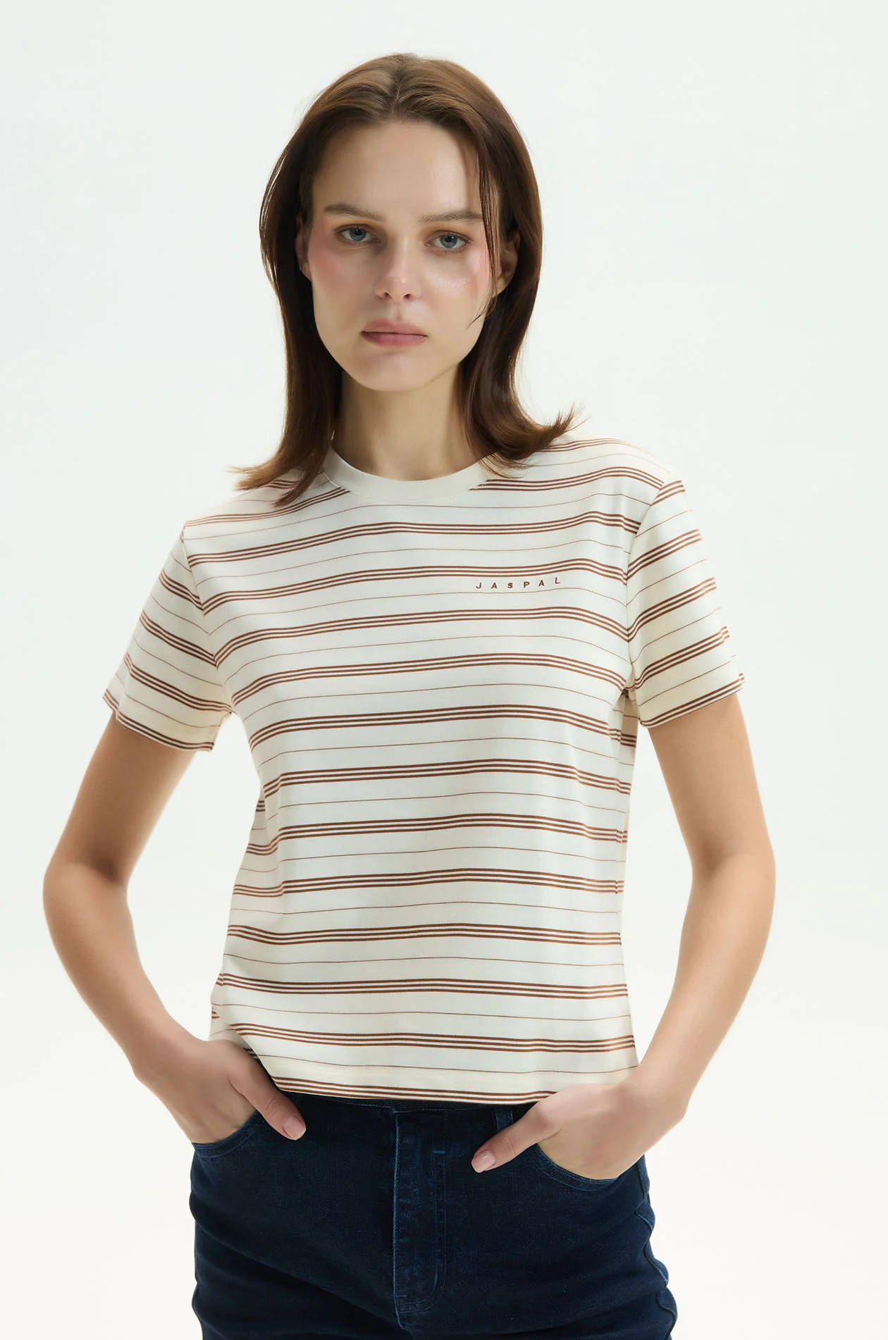 Crew Neck Balanced Stripe T-Shirt - Image 10