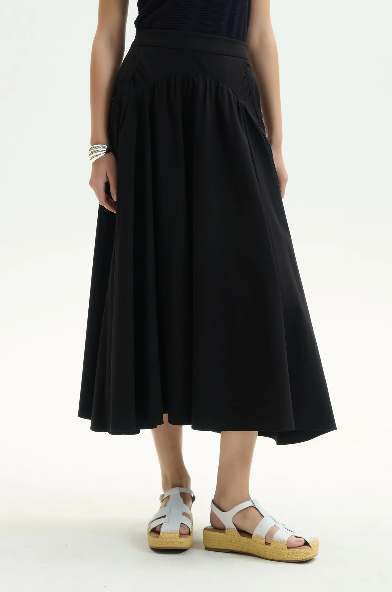 Drop-Waist Flare Skirt - Image 2