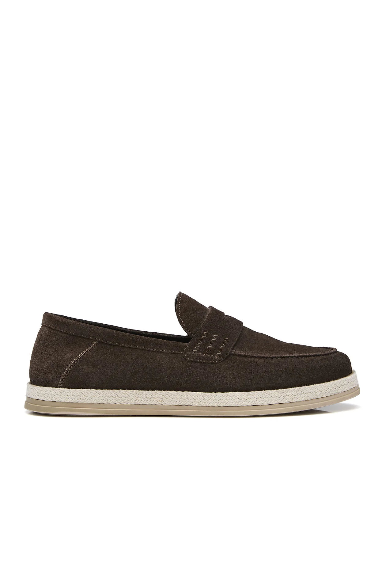 Braided Sole Leather Loafers - Image 5