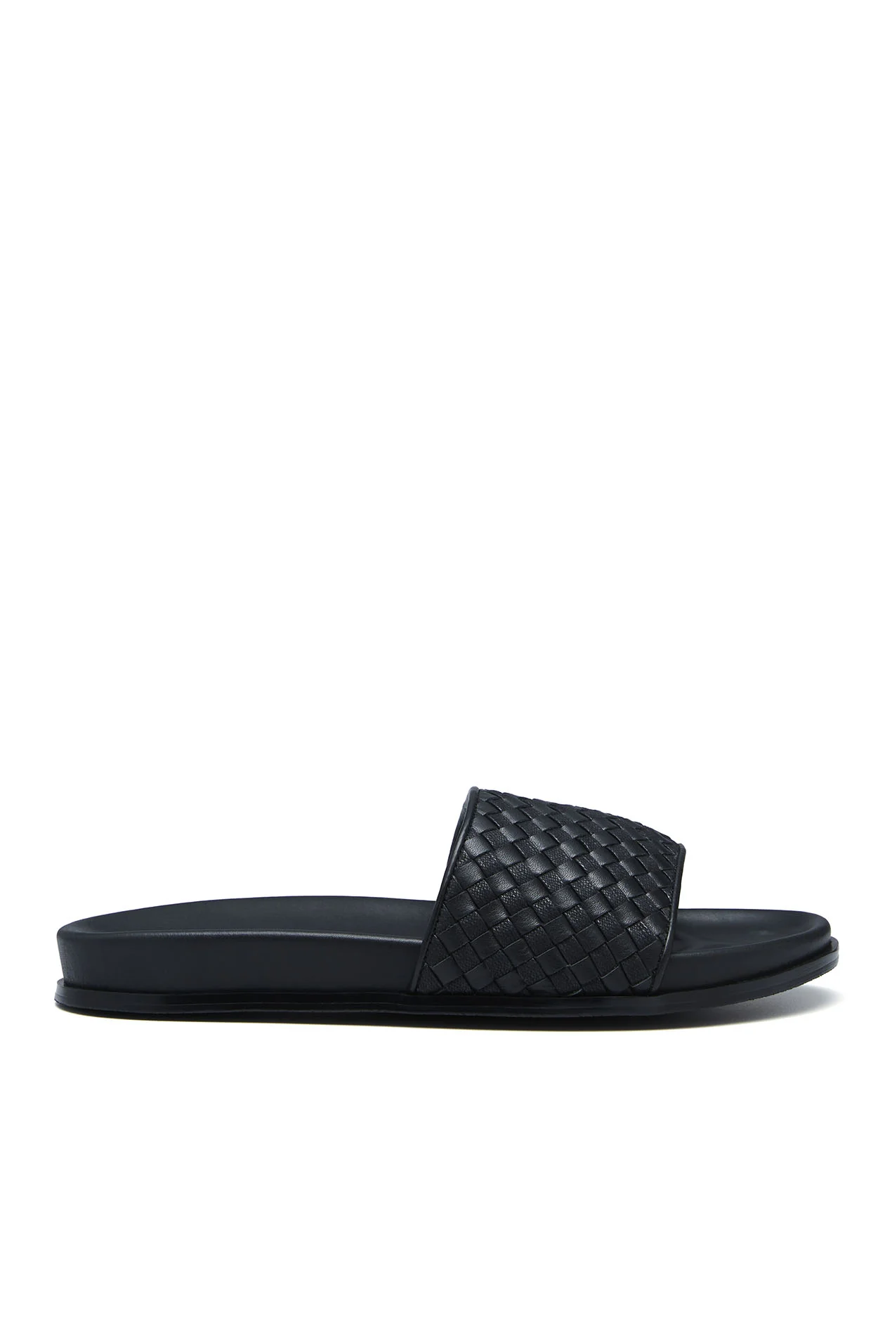 Interlaced Leather Slides - Image 3