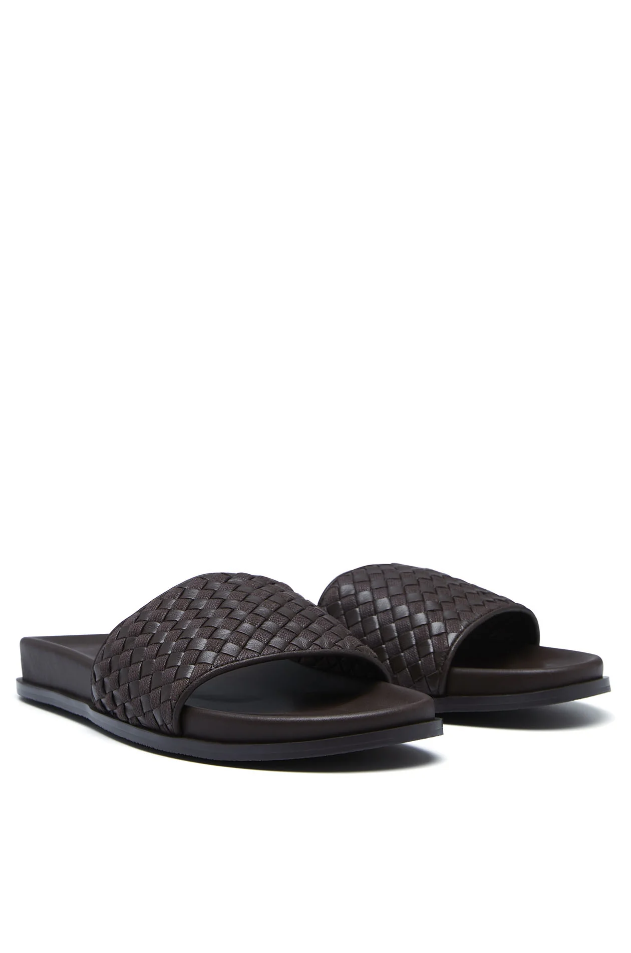 Interlaced Leather Slides - Image 4