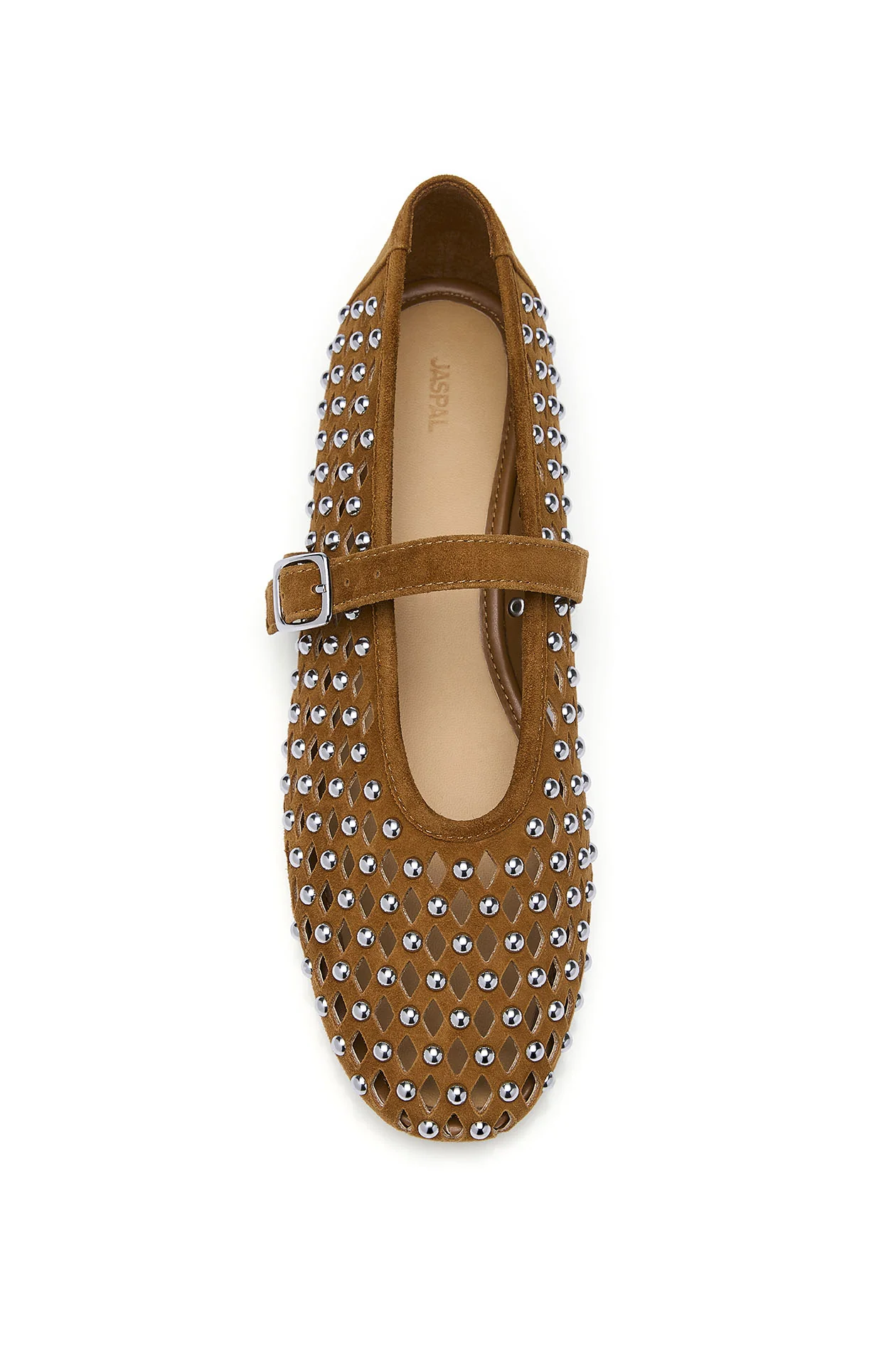 Rhinestone Suede Ballerina - Image 3