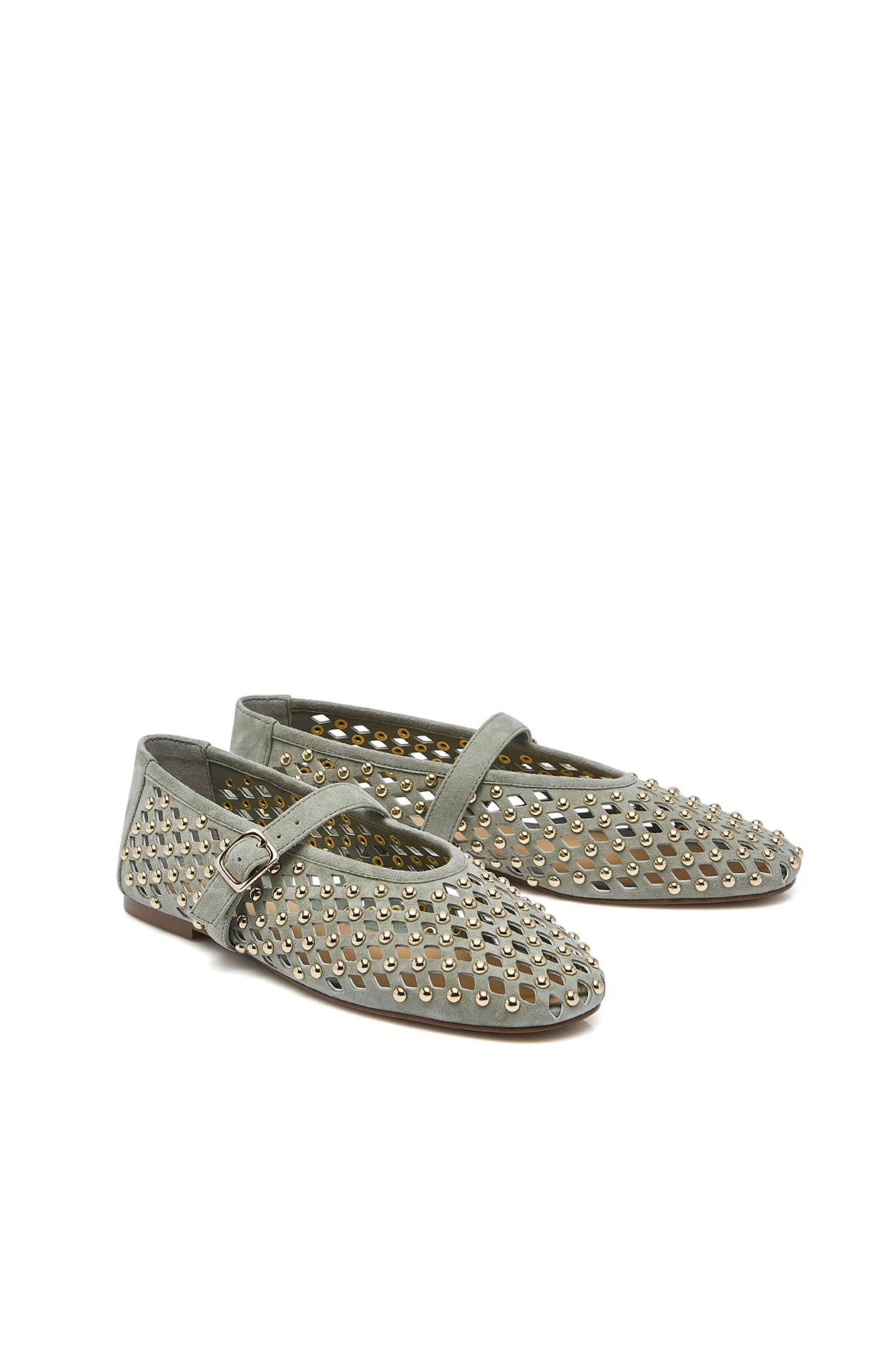 Rhinestone Suede Ballerina - Image 4