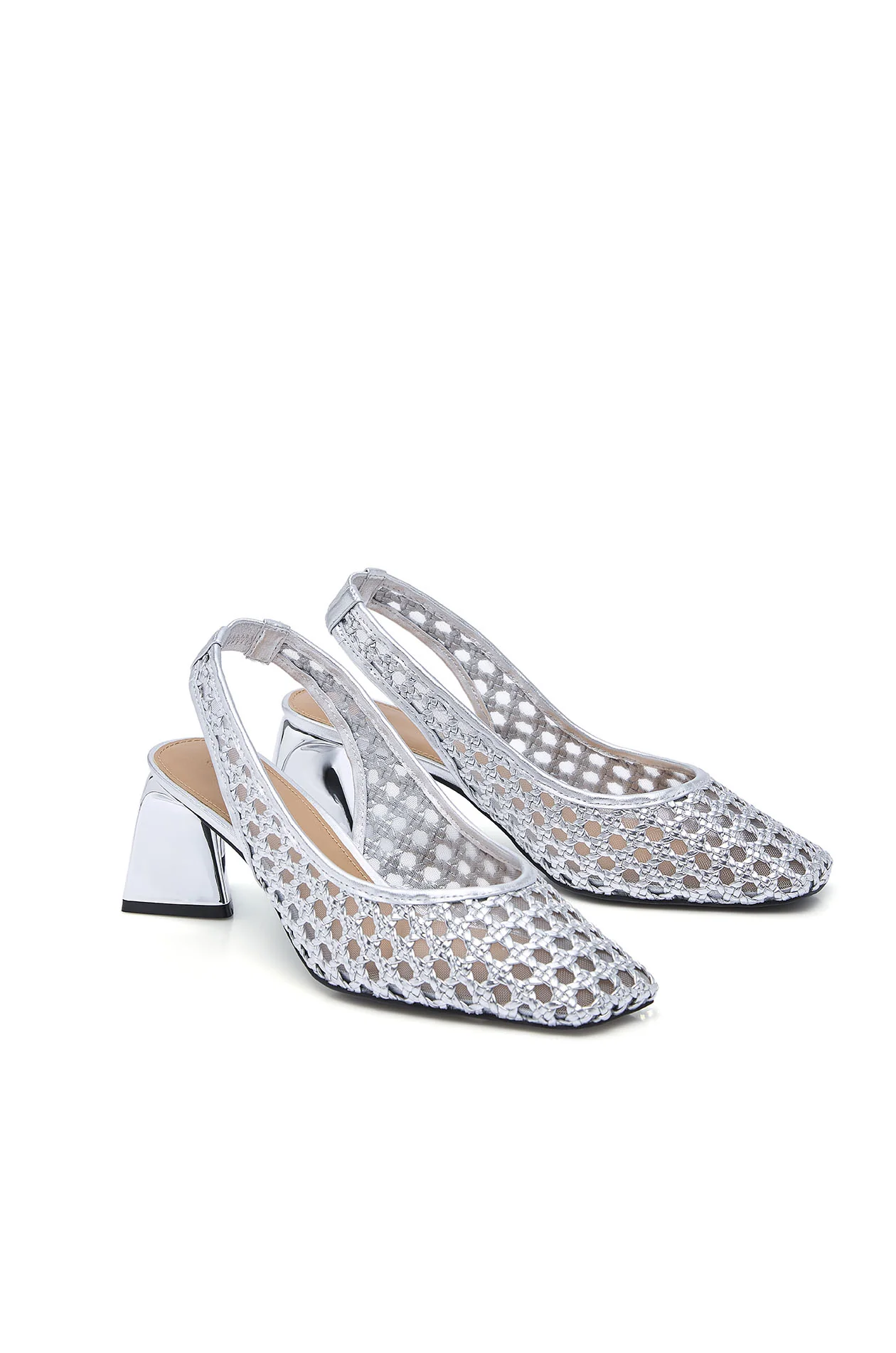 Openwork Heeled Slingback - Image 4