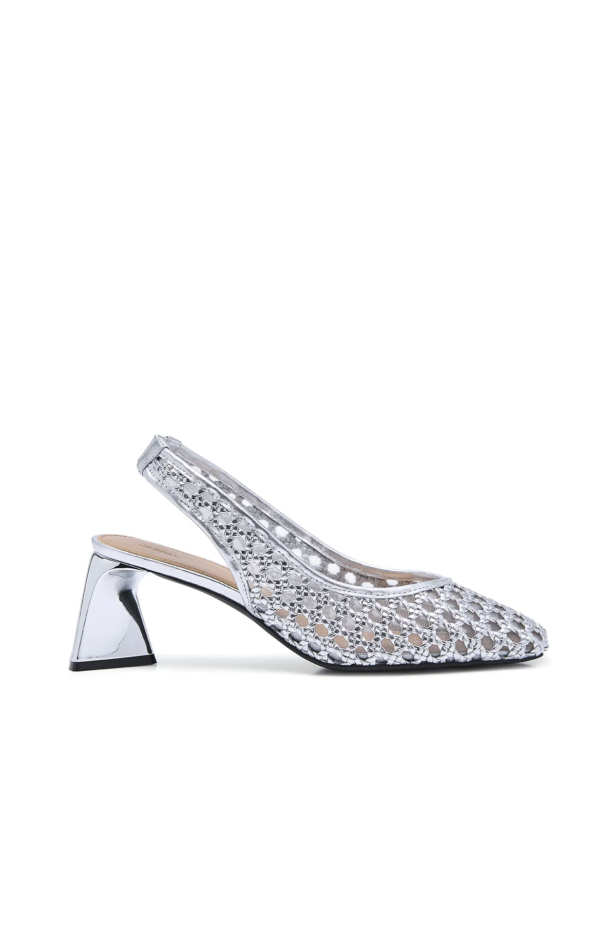 Openwork Heeled Slingback - Image 6