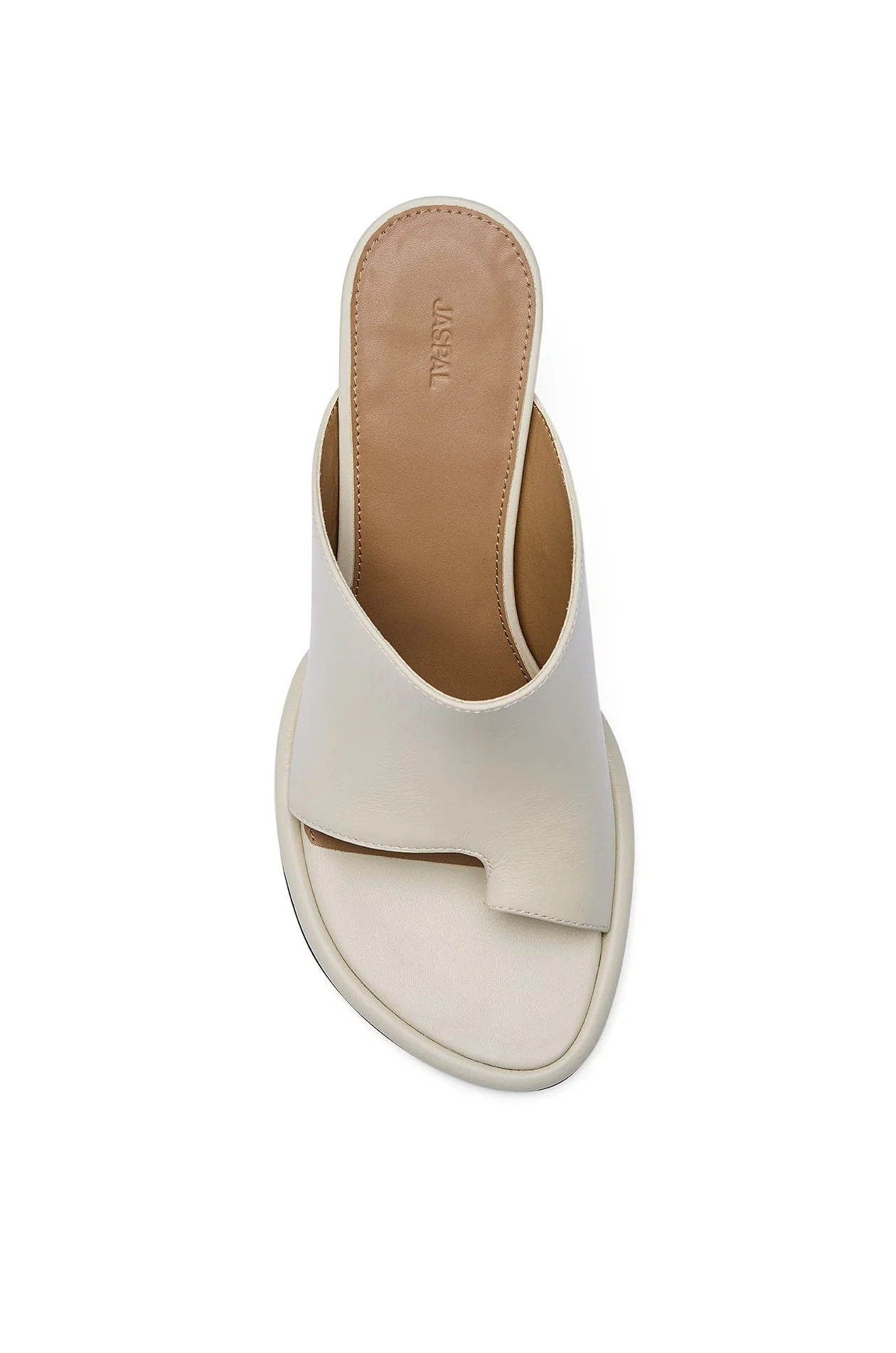 Leather Mid Heel Slides - Image 2
