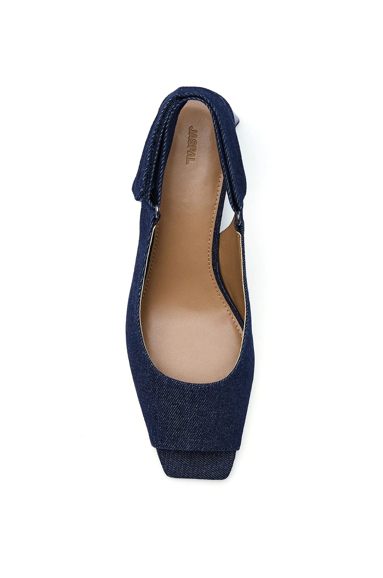 Denim Heeled Slingback - Image 2