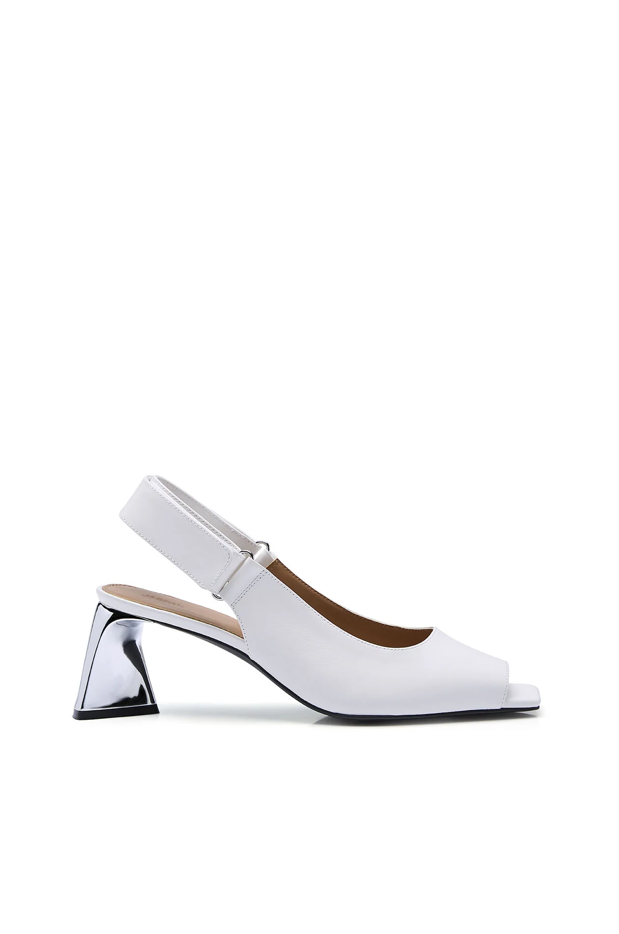 Leather Heeled Slingback - Image 3
