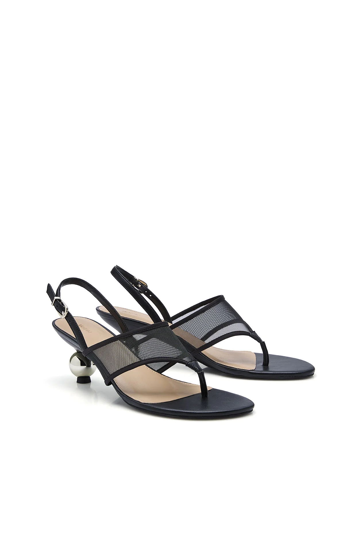 Mesh Thong Sandals