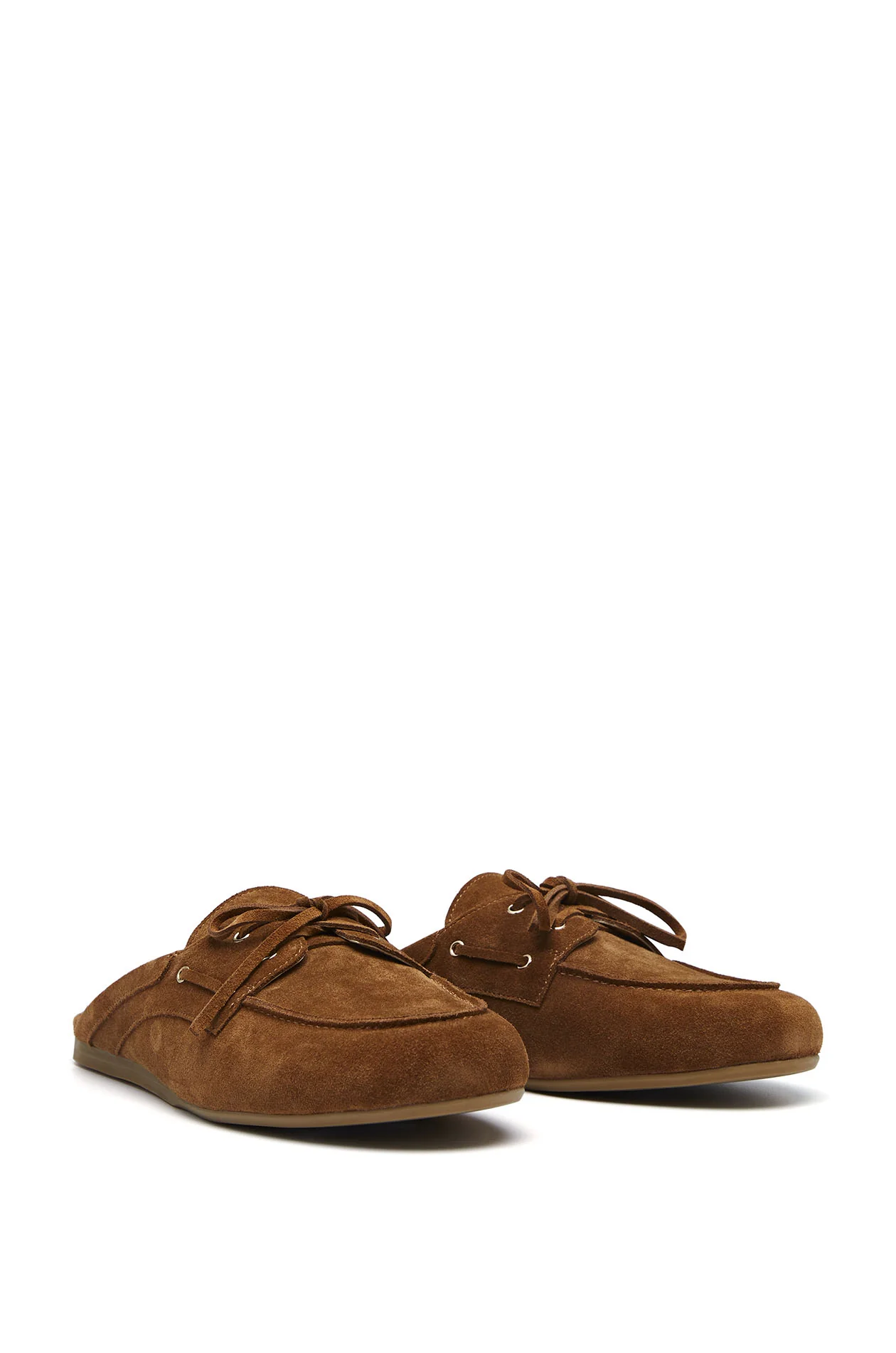 Boat Shoeโ€“Inspired Suede Mules - Image 4